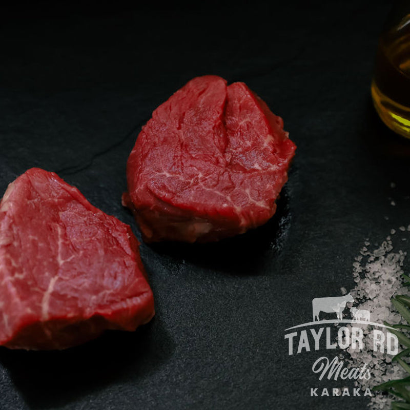 Indulge in Taylor Road Meats&#39; premium Beef Eye Fillet, renowned for its exquisite tenderness and rich flavour, perfect for grilling or pan-searing to perfection.