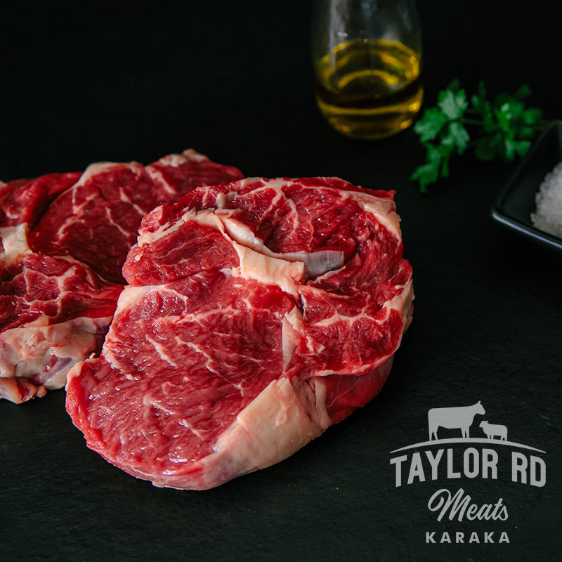 Taylor Road Meats presents succulent Beef Scotch Fillet, known for its tender texture and rich flavour, perfect for grilling, roasting, or pan-searing to perfection