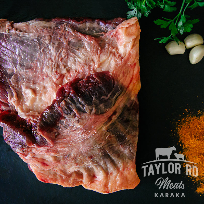 Taylor Road Meats offers succulent beef brisket, renowned for its rich flavour and tender texture, perfect for slow cooking or smoking to perfection.